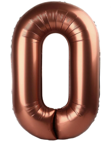 34in Party Coffee Number 0 Balloon - Joker Party Supply
