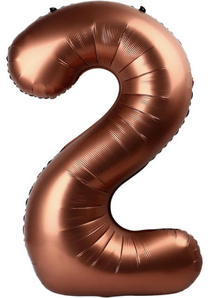 34in Party Coffee Number 2 Balloon - Joker Party Supply