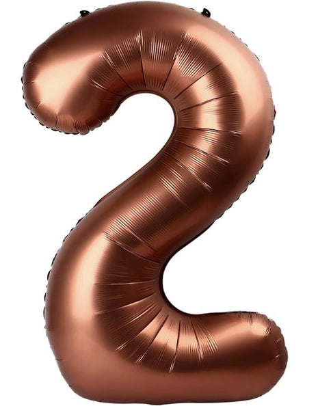 34in Party Coffee Number 2 Balloon - Joker Party Supply