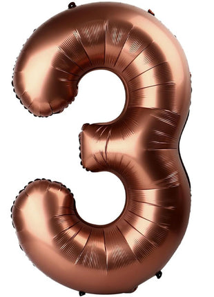 34in Party Coffee Number 3 Balloon - Joker Party Supply