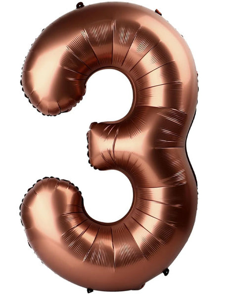 34in Party Coffee Number 3 Balloon - Joker Party Supply