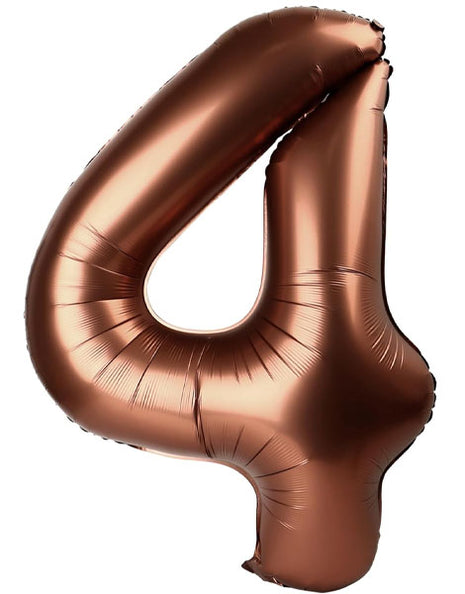 34in Party Coffee Number 4 Balloon - Joker Party Supply