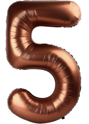 34in Party Coffee Number 5 Balloon - Joker Party Supply