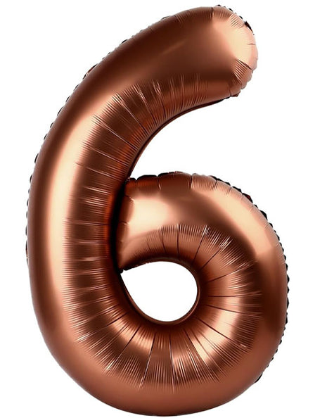 34in Party Coffee Number 6 Balloon - Joker Party Supply