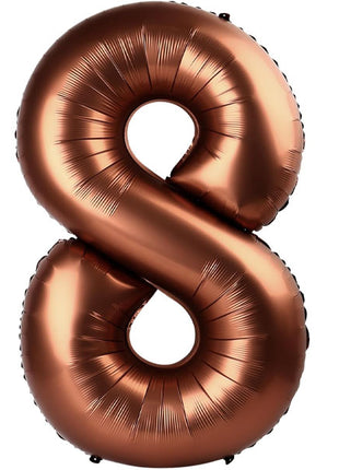 34in Party Coffee Number 8 Balloon - Joker Party Supply