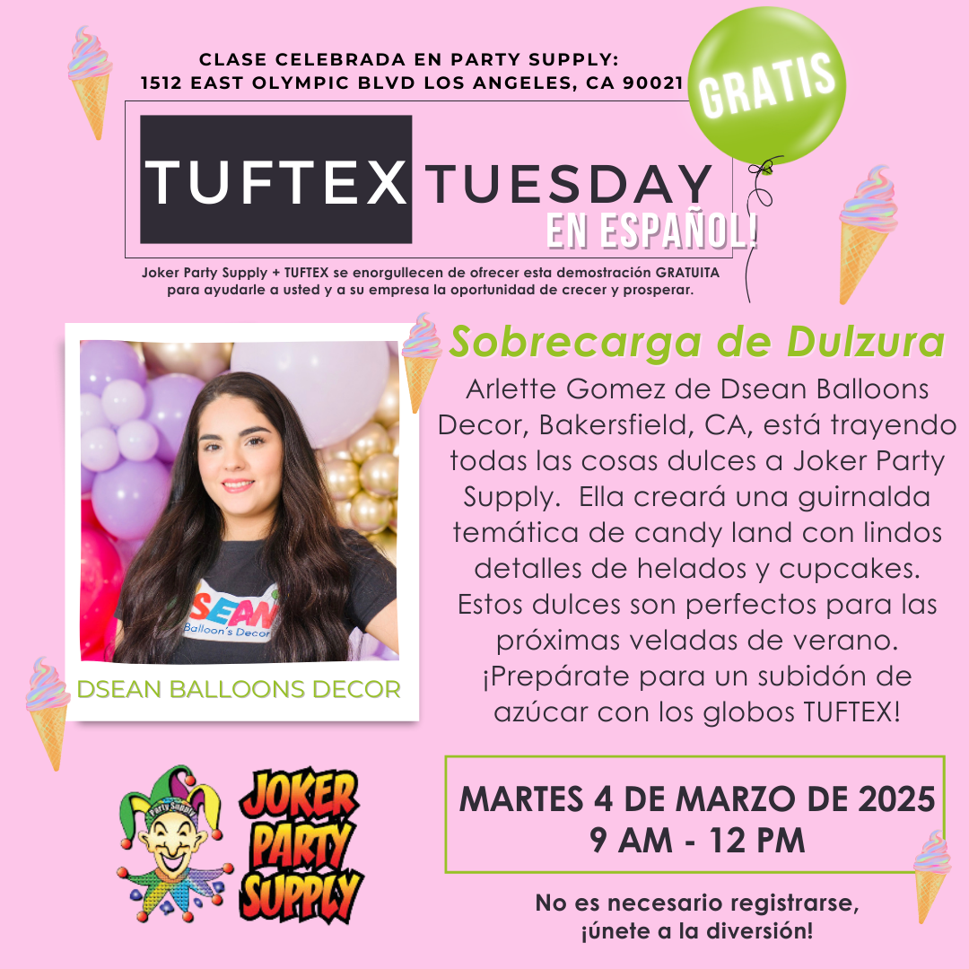 Tuftex Tuesday With ARLETTE - Joker Party Supply
