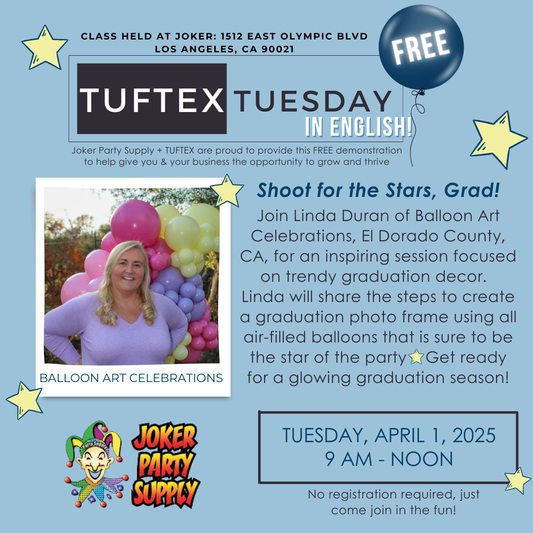 Tuftex Tuesday with LINDA DURAN - Joker Party Supply