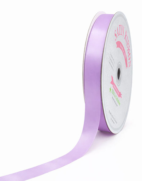 7/8in Single Face Satin Lavender Ribbon 100Yds