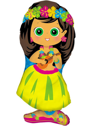28in Betallic Hula Girl Balloon