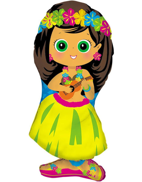 28in Betallic Hula Girl Balloon