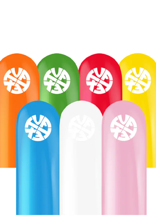 260 Tuftex Standard Assorted With White 50ct - Joker Party Supply