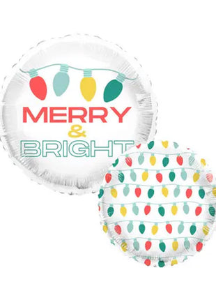 18in Tuftex Christmas Merry And Bright Balloon - Joker Party Supply
