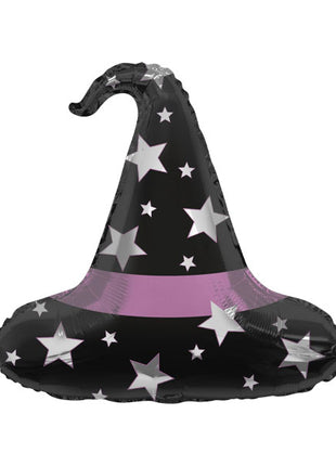 Globo "Pon tu sombrero de bruja" de Tuftex de 28 pulgadas