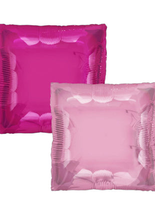 Globo cuadrado rosa Tuftex de 24 pulgadas