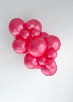 Tuftex Fucsia Metálico de 5 pulgadas, 50 unidades