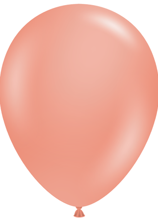 11in Tuftex Metallic Rose Gold 100 Ct - Joker Party Supply