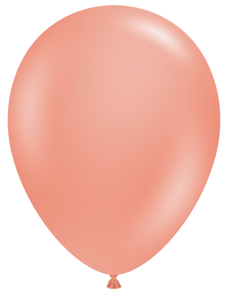 11in Tuftex Metallic Rose Gold 100 Ct - Joker Party Supply
