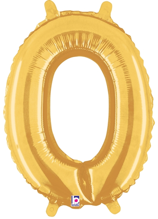 34in Betallic Gold Letter O Megaloons - Joker Party Supply