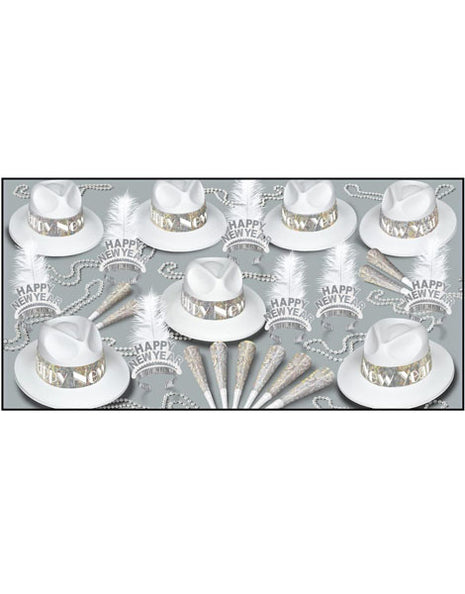 Silver Paradise Party Kit For 50 People