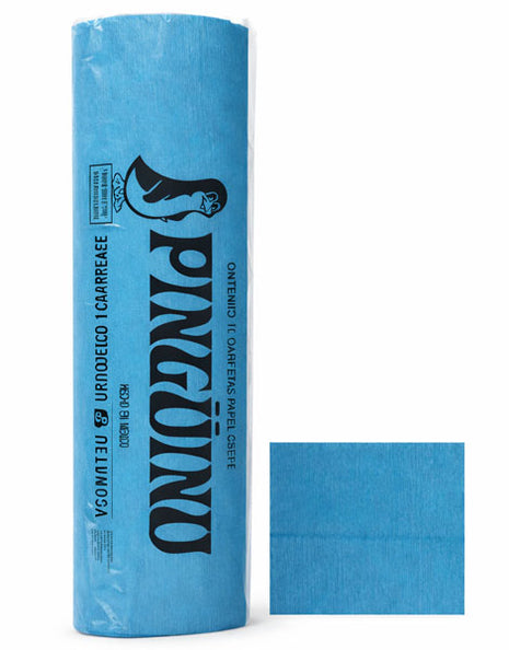 Pinguino Papel Crepe/Crepe Paper Azul Cobalto 10 Ojas/10 Sheets