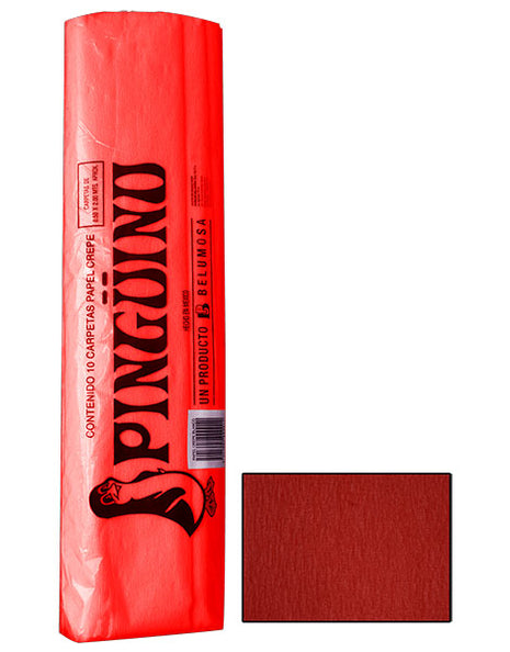 Pinguino Papel Crepe/Crepe Paper Rojo 10 Ojas/10 Sheets