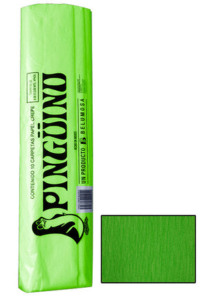 Pinguino Papel Crepe/Crepe Paper Verder Limon 10 Ojas/10 Sheets