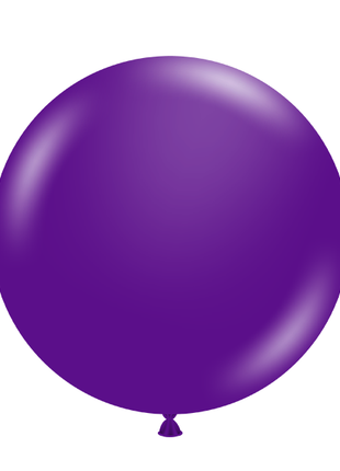 17in Tuftex Plum Purple  50 Ct - Joker Party Supply