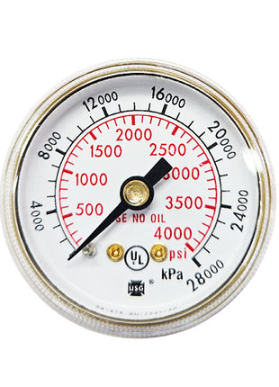 PremiumConwin Pressure Gauge 0-4000 CBM 1/8in MP