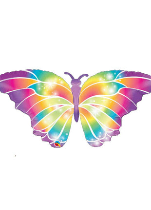 44in Qualatex Luminous Butterfly Balloon - Joker Party Supply