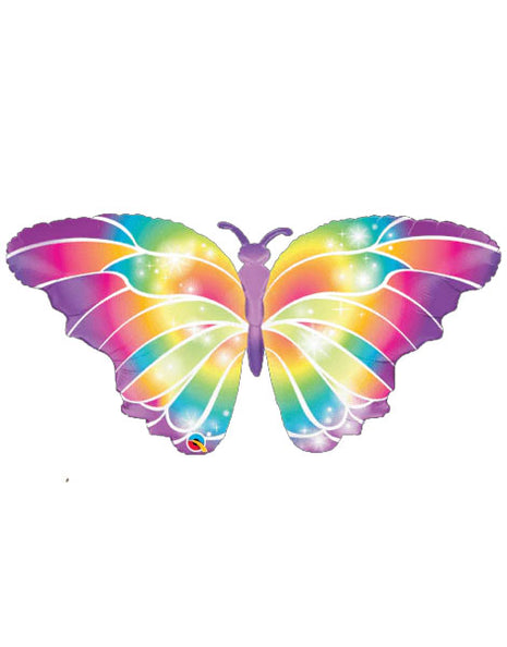 44in Qualatex Luminous Butterfly Balloon - Joker Party Supply