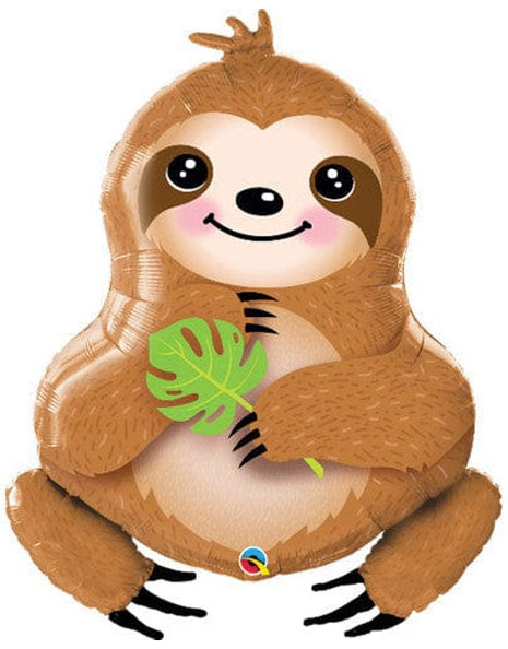 39in Qualatex Sweet Sloth Balloon - Joker Party Supply