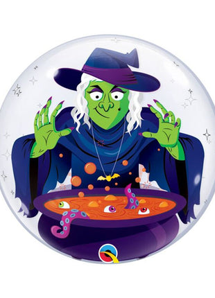 Globo de burbujas de brebaje de bruja de Halloween Qualatex de 22 pulgadas