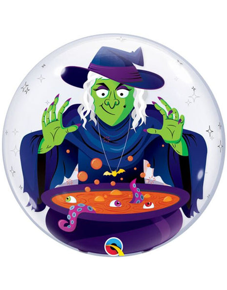 Globo de burbujas de brebaje de bruja de Halloween Qualatex de 22 pulgadas