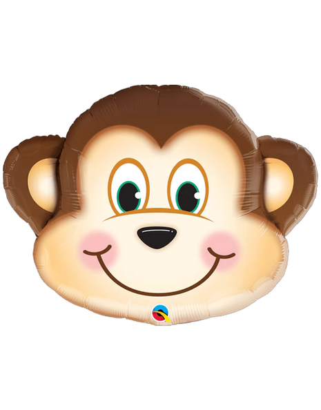 35in Qualatex Mischievous Monkey Balloon - Joker Party Supply