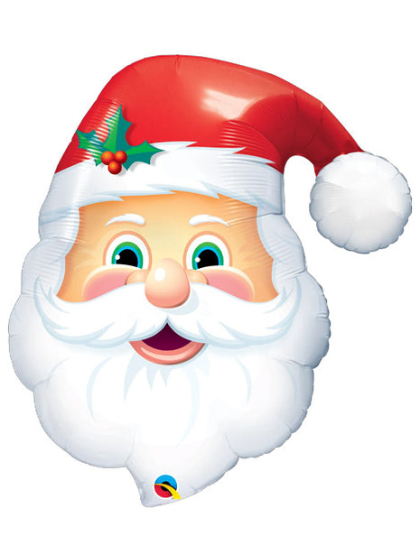 32in Qualatex Jolly Santa Claus Balloon - Joker Party Supply