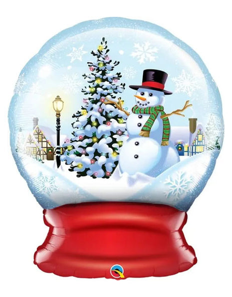 36in Qualatex Snowman Snow Globe Balloon