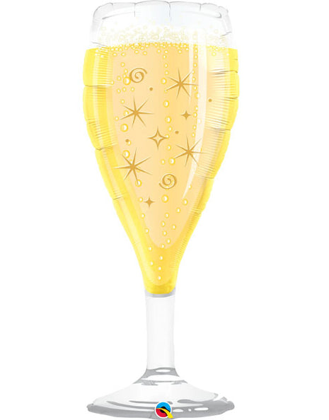 39in Qualatex Bubble Wine Glass Balloon - Joker Party Supply