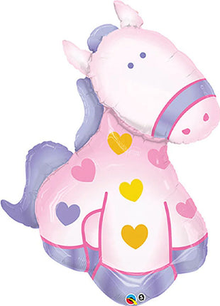 Globo de poni suave Qualatex de 47 pulgadas