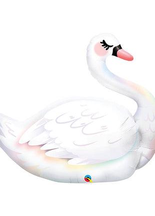 25in Qualatex Graceful Swan Balloon - Joker Party Supply