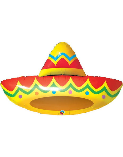41in Qualatex Fiesta Sombrero Balloon - Joker Party Supply
