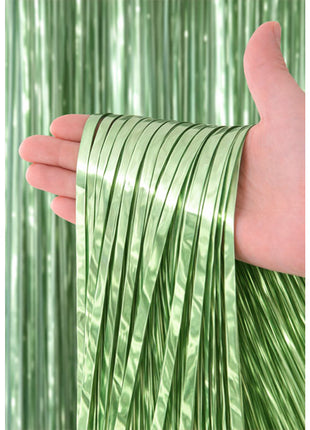 SoNice Sage Green Foil Curtain 8ft