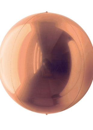 10in Loon Balls Rose Gold Sphere Balloon 3pc