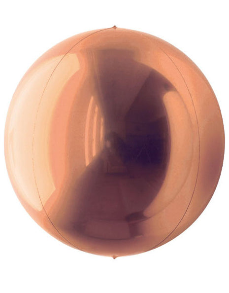 Globo esférico de oro rosa Loon Balls de 7 pulgadas (3 piezas)