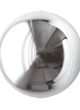 10in Loon Balls Silver Sphere Balloon 3pc