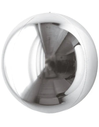 32in Loon Balls Silver Sphere Balloon 3pc