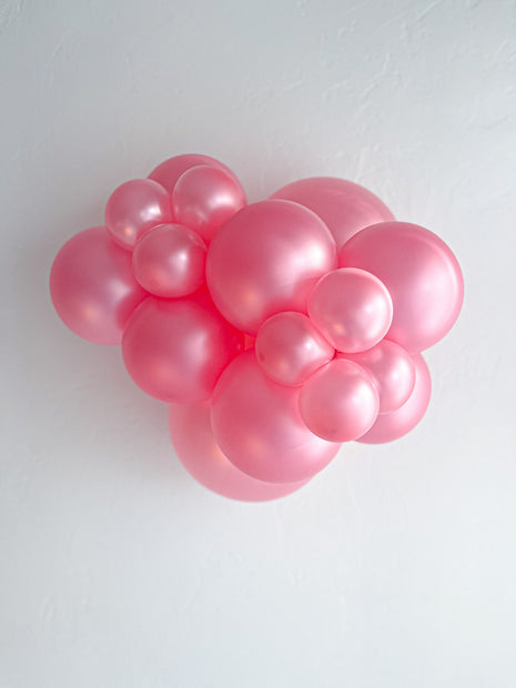 Tuftex 11 pulgadas rosa brillante metálico 100 unidades