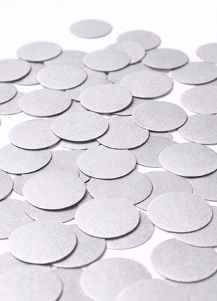 1in Silver Paper Confetti 0.8oz (2.5cm)