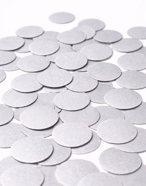 1in Silver Paper Confetti 0.8oz (2.5cm)
