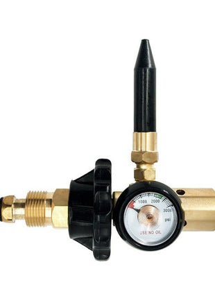 Silver Rainbow Balloon Inflator With Upright Tilt Valve & Gauge