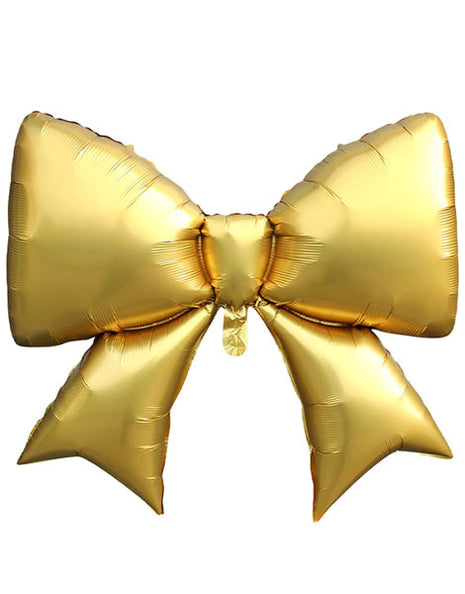 38in SoNice Gold Bow Balloon